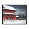 Kawase Hasui Świątynia Zōjō-ji w śniegu 50×40 w RAMIE Kawase Hasui Świątynia Zōjō-ji w śniegu 50×40 w RAMIE