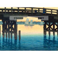 Kawase Hasui Tokio Fukagawa Kaminohashi — produkt cyfrowy do pobrania
