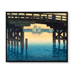 Kawase Hasui Tokio Fukagawa Kaminohashi 50×40