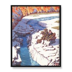Kawase Hasui Wybór pejzaży Japonii Nezame w Kiso 40×50