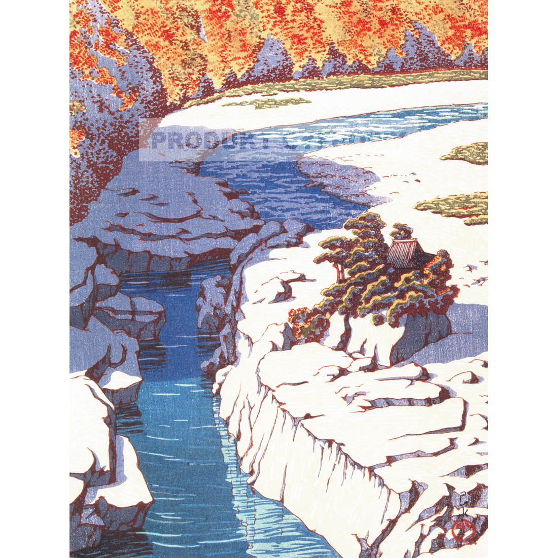 Kawase Hasui Wybór pejzaży Japonii Nezame w Kiso — produkt cyfrowy do pobrania