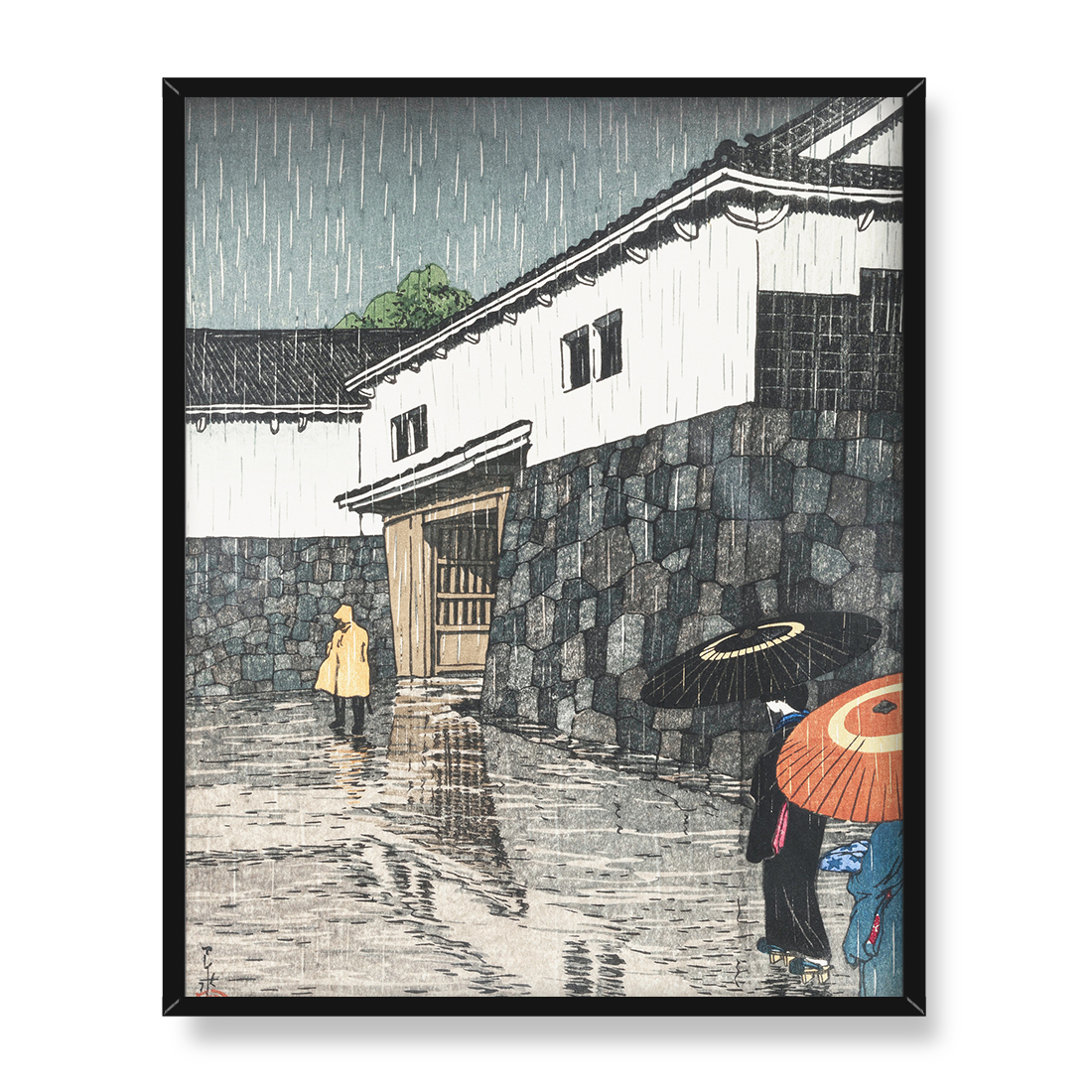 Kawase Hasui Wybór pejzaży Japonii Okayama Uchisange 40x50 w RAMIE