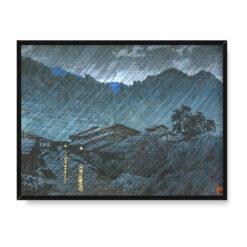 Kawase Hasui Wybór pejzaży Japonii Suhara w Kiso 40×30