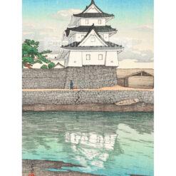 Kawase Hasui Zamek Takamatsu w Sanuki — produkt cyfrowy do pobrania