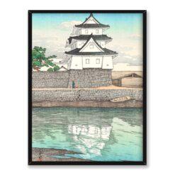 Kawase Hasui Zamek Takamatsu w Sanuki 30×40
