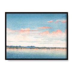 Kawase Hasui Zatoka Mano na Sado 40×30