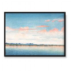 Kawase Hasui Zatoka Mano na Sado 70×50