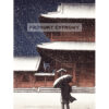 Kawase Hasui Zojo-ji w śniegu — produkt cyfrowy do pobrania