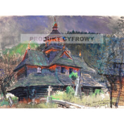 Leon Wyczółkowski Cerkiew św Jana w Jaremczu — produkt cyfrowy do pobrania