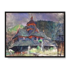 Leon Wyczółkowski Cerkiew św Jana w Jaremczu 40×30