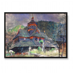 Leon Wyczółkowski Cerkiew św Jana w Jaremczu 70×50