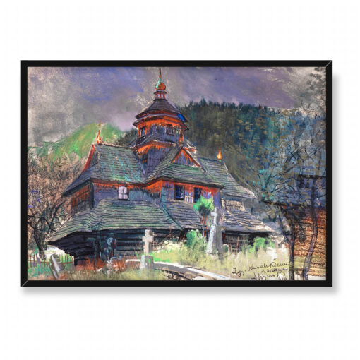 Leon Wyczółkowski Cerkiew św Jana w Jaremczu 70x50