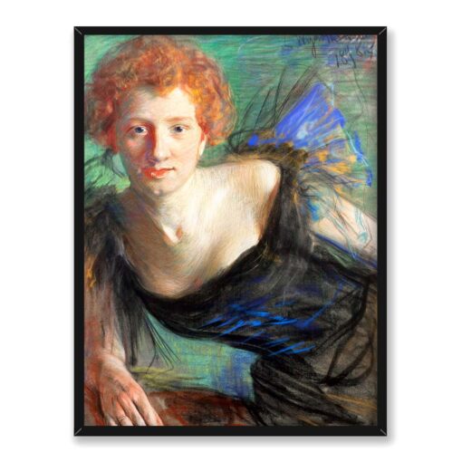 Leon Wyczółkowski Irena Solska 30x40 w RAMIE