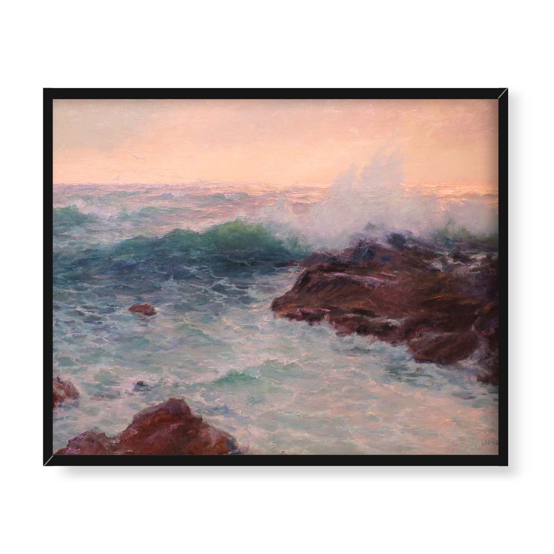 Lionel Walden Hawajski pejzaż morski 50x40 w RAMIE