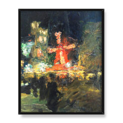 Ludwik de Laveaux Moulin Rouge w Paryżu 40×50