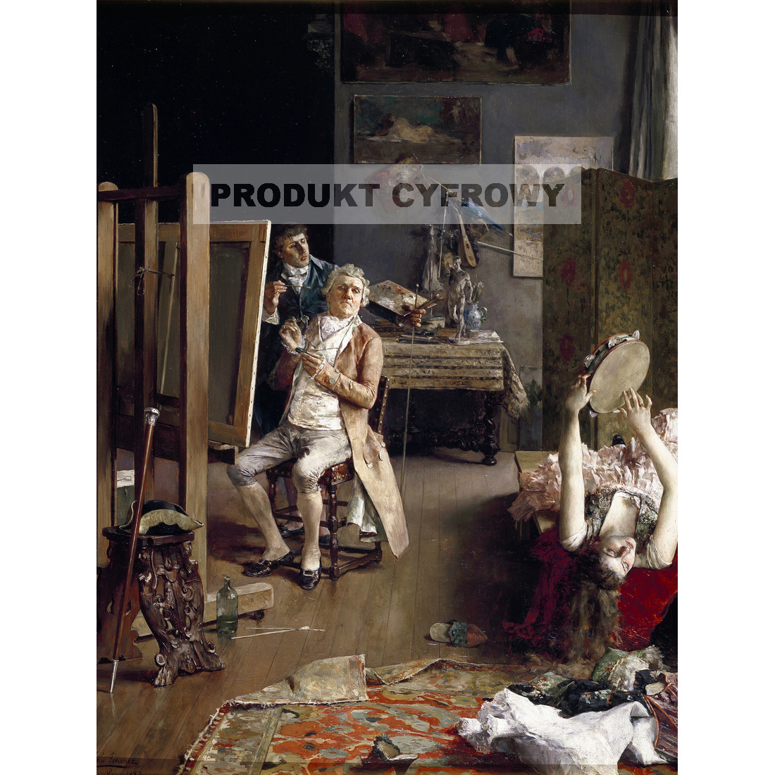 Luis Jimenez Aranda W pracowni malarza — produkt cyfrowy do pobrania