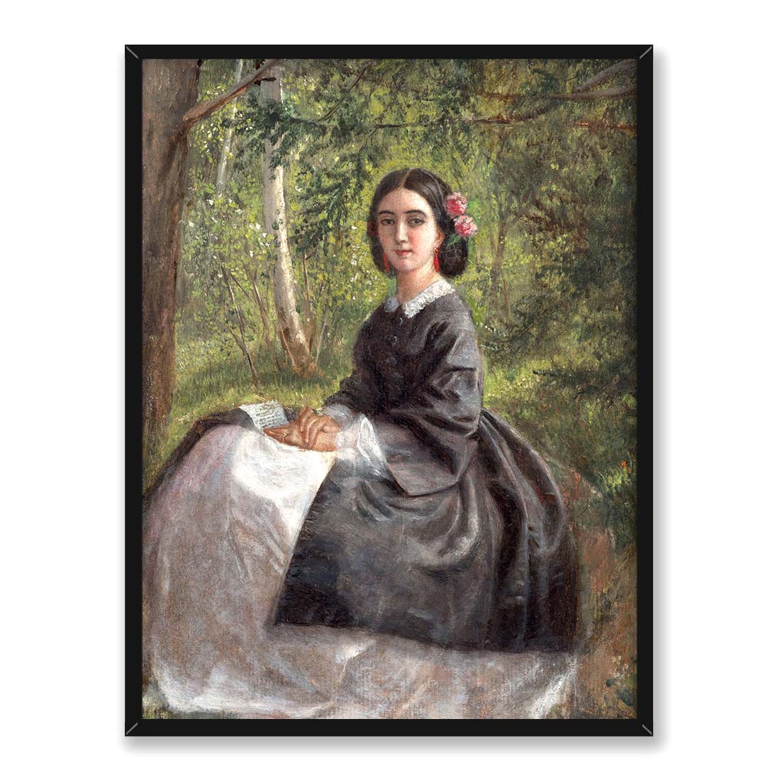 Marie Bracquemond Domniemany autoportret artystki 30x40