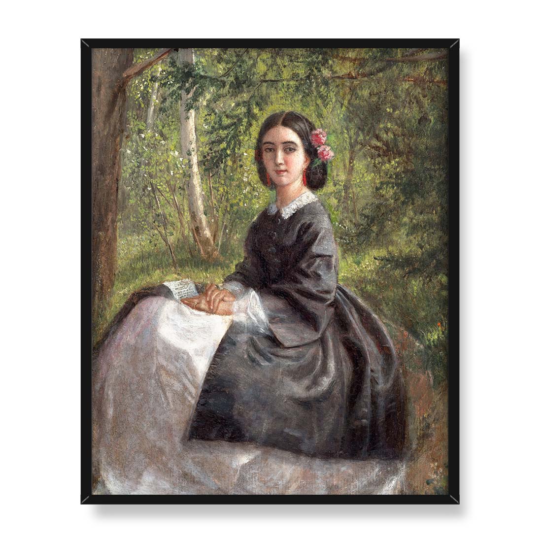 Marie Bracquemond Domniemany autoportret artystki 40x50