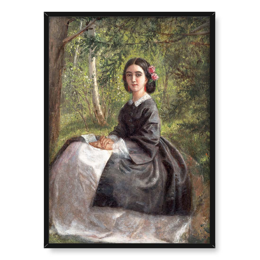 Marie Bracquemond Domniemany autoportret artystki 50x70