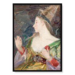 Marie Bracquemond Kobieta w henninie 50×70