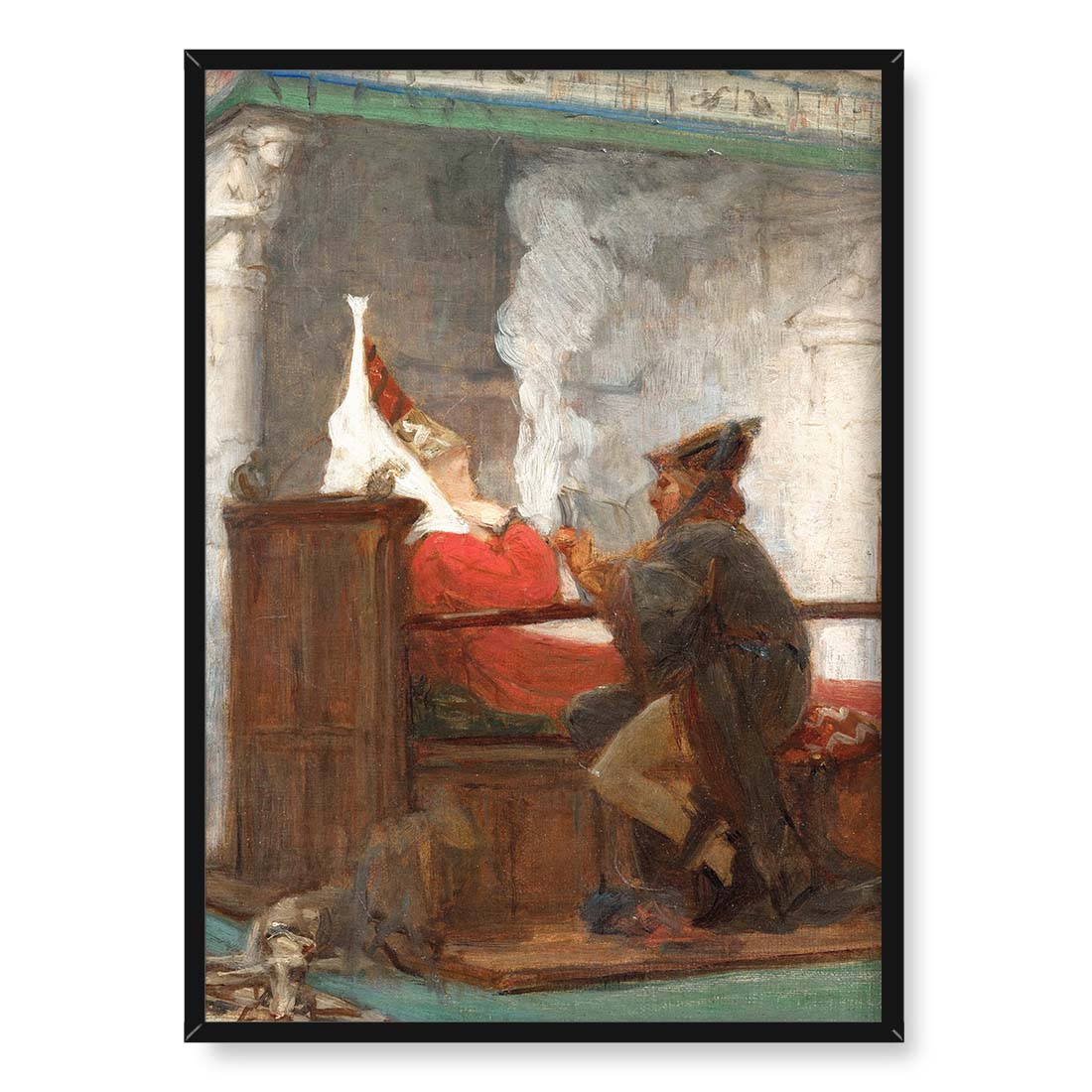 Marie Bracquemond Lektura szkic 50x70