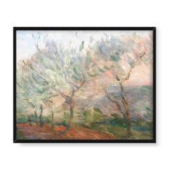 Marie Bracquemond Pejzaż z drzewami 50×40