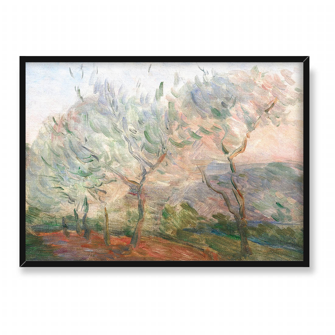 Marie Bracquemond Pejzaż z drzewami 70x50