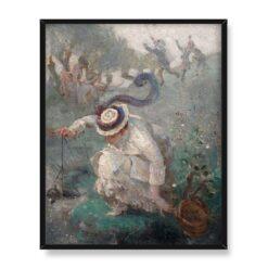 Marie Bracquemond Połów raków 40×50