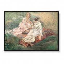 Marie Bracquemond Szkic do Gra w tryktraka 70×50