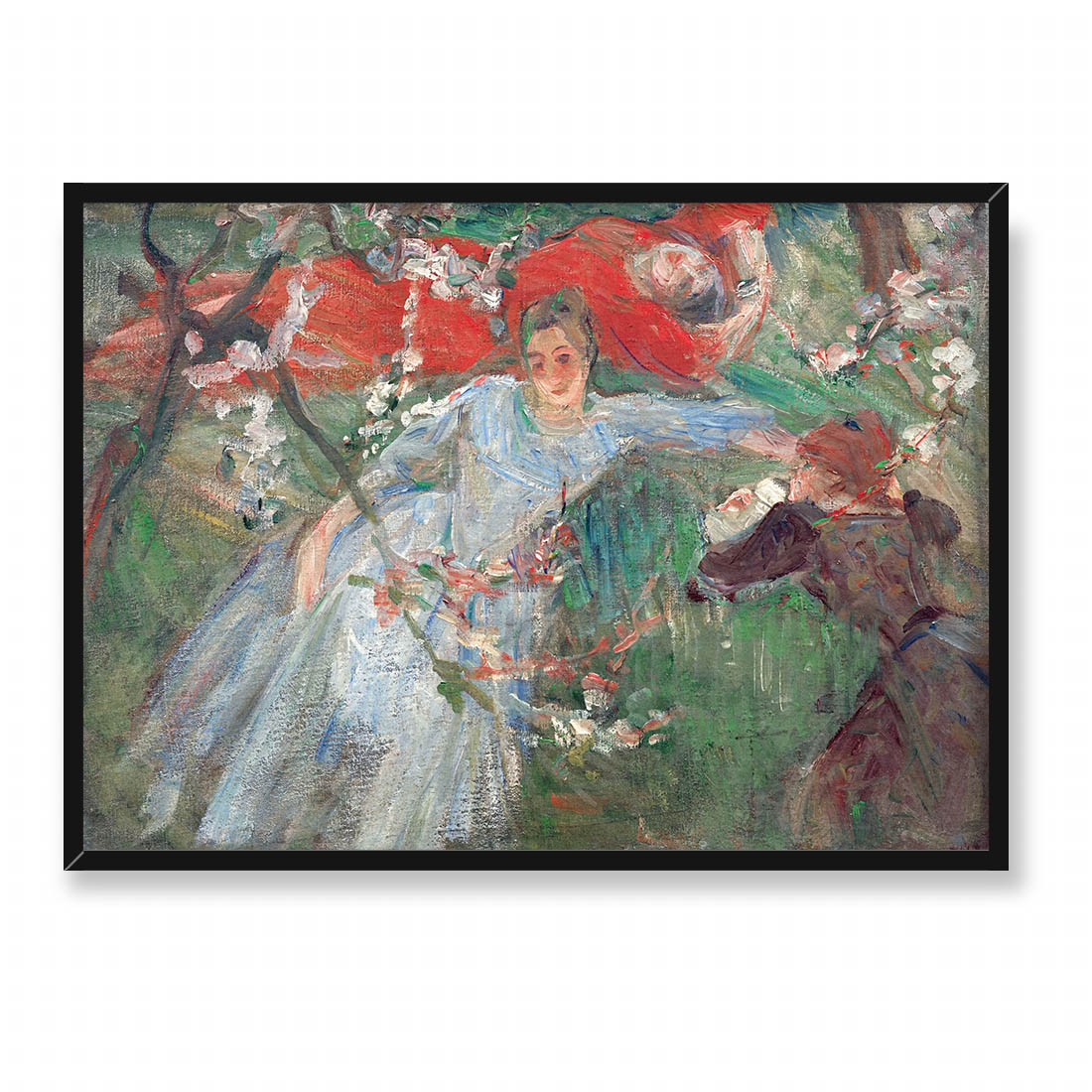 Marie Bracquemond Trzy kobiety leżące na trawniku 70x50