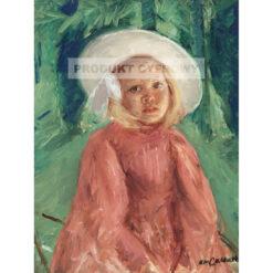 Mary Cassatt Dziewczynka w kapeluszu — produkt cyfrowy do pobrania
