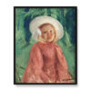 Mary Cassatt Dziewczynka w kapeluszu 40×50 w RAMIE