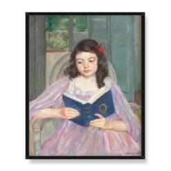 Mary Cassatt Francoise czytająca na krześle z okrągłym oparciem 40×50