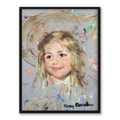 Mary Cassatt Głowa uśmiechniętego dziecka 30×40