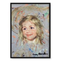 Mary Cassatt Głowa uśmiechniętego dziecka 50×70