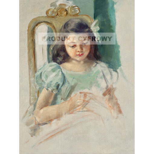 Mary Cassatt Portret dziewczynki — produkt cyfrowy do pobrania