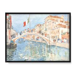 Maurice Prendergast Most w Wenecji 40×30