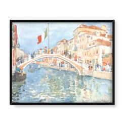 Maurice Prendergast Most w Wenecji 50×40