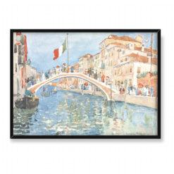 Maurice Prendergast Most w Wenecji 70×50