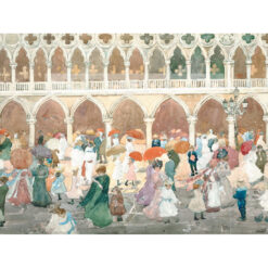 Maurice Prendergast Piazzetta w słońcu Wenecja — produkt cyfrowy do pobrania