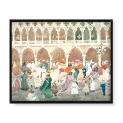 Maurice Prendergast Piazzetta w słońcu Wenecja 50×40 w RAMIE