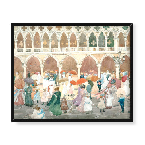 Maurice Prendergast Piazzetta w słońcu Wenecja 50x40