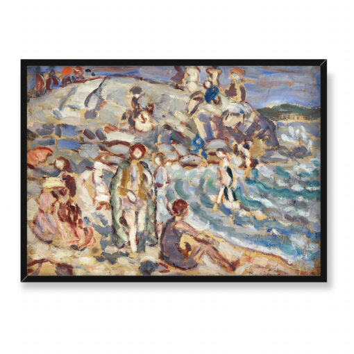 Maurice Prendergast Scena na plaży i wzgórze 70x50