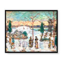 Maurice Prendergast Śnieg w kwietniu 50×40 w RAMIE