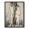 Max Beckmann Adam i Ewa 30×40 w RAMIE