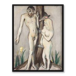 Max Beckmann Adam i Ewa 30×40 w RAMIE