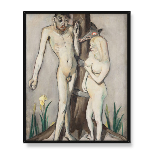 Max Beckmann Adam i Ewa 40x50 w RAMIE