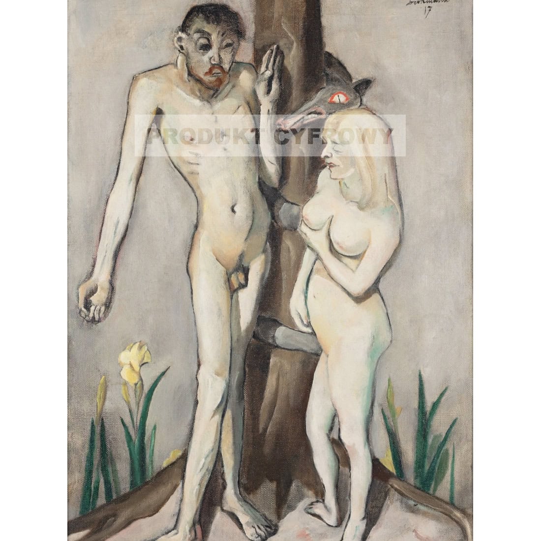 Max Beckmann Adam i Ewa — produkt cyfrowy do pobrania