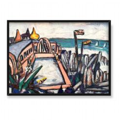 Max Beckmann Basen Cap Martin 70×50