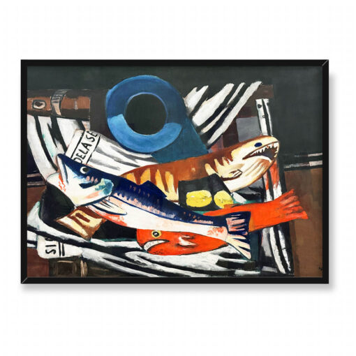 Max Beckmann Duża martwa natura z rybą 70x50